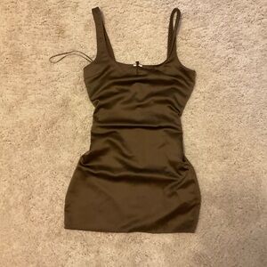 Zara Chocolate Brown Mini Dress
